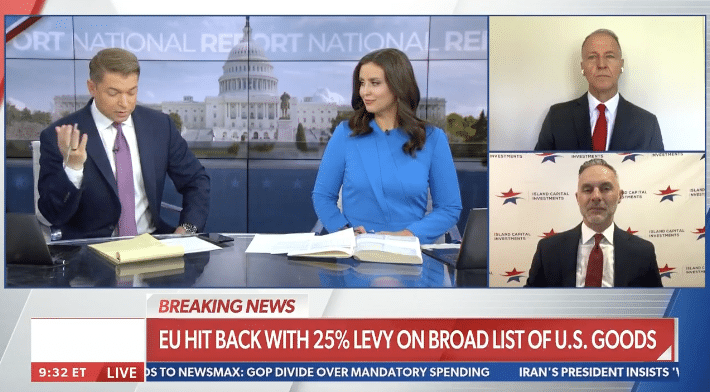 Opening bell check-in with NewsMax