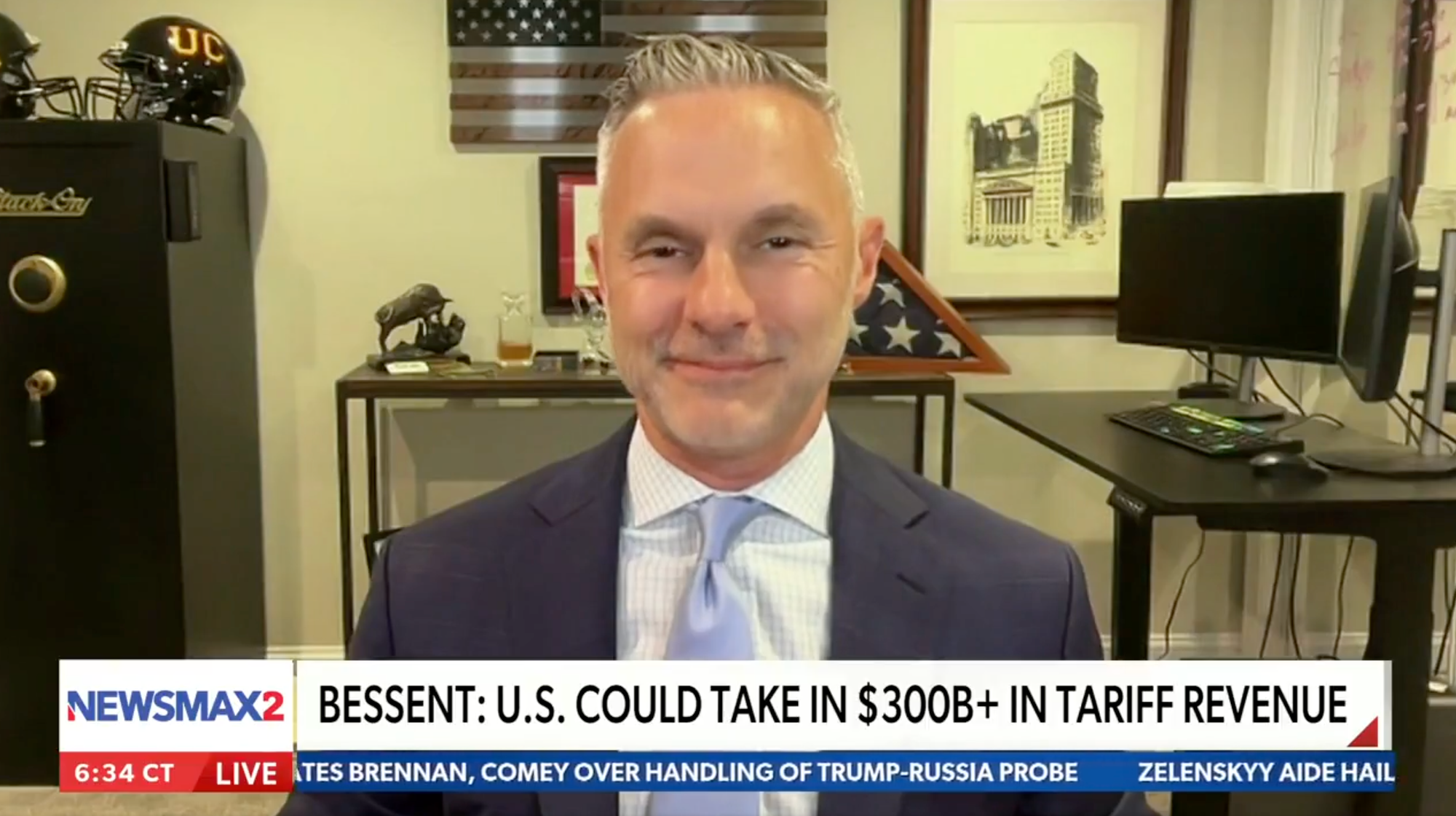 Bessent: U.S. Could Take in $300B+ In Tariff Revenue
