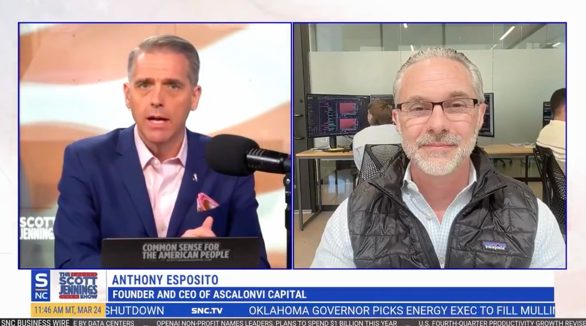 AscalonVI CEO on the Scott Jennings Show: Why the Market Selloff Started in December — Not With the War